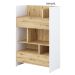Lenart Bed Concept regál 2S bílá/dub artisan (LX-26)