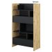 Lenart Bed Concept regál 2S dub artisan/černá (LX-27)