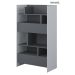 Lenart Bed Concept regál 2S šedá/grafit (LX-27)