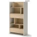 Lenart Bed Concept regál 2S kašmír/dub nagano (LX-28)