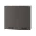 W80 h. skříňka 2-dveřová, barva šedá/grafit