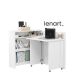 Lenart Work Concept rozkládací psací stůl pravý bílá (MH-01)