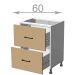 dolní skříňka se zásuvkami š.60, v.82, Modena LD11S6082, bílá/artwood