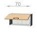 horní výklopná skříňka š.70, v.36, Modena W7036, bílá/artwood