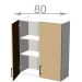 horní vysoká skříňka š.80, v.92, Modena W8092, bílá/artwood