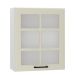 WS60P/L h. vitrína 1-dveřová, barva bílá/coffee mat