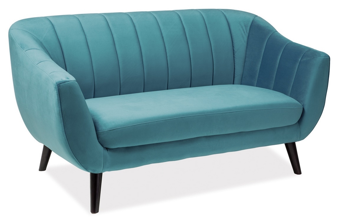 Čalúnené dvojkreslo ELITE VELVET 2 tyrkysová