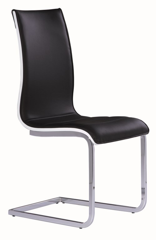 Jedálenská čalúnená stolička H-133 čierna/biela