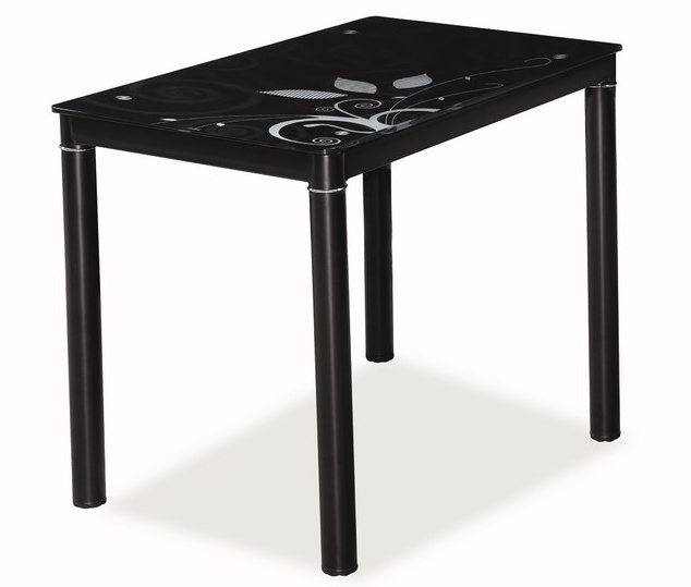 Jedálenský stôl DAMAR 80x60 čierny