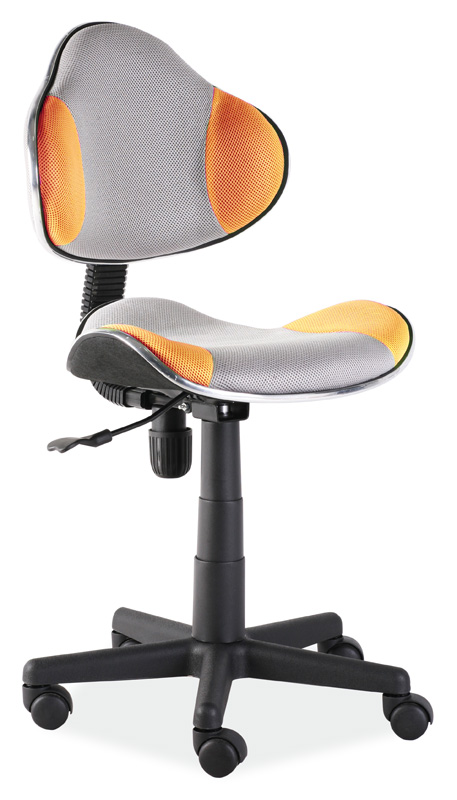 Kancelářská židle Q-G2 šedá/oranžová Kancelářská židle Q-G2 šedá/oranžová