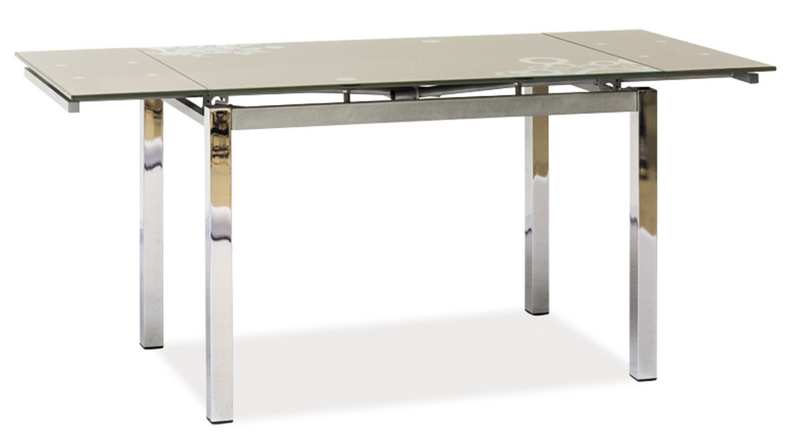 Jedálenský stôl GD-017 rozkladací tmavý béž
