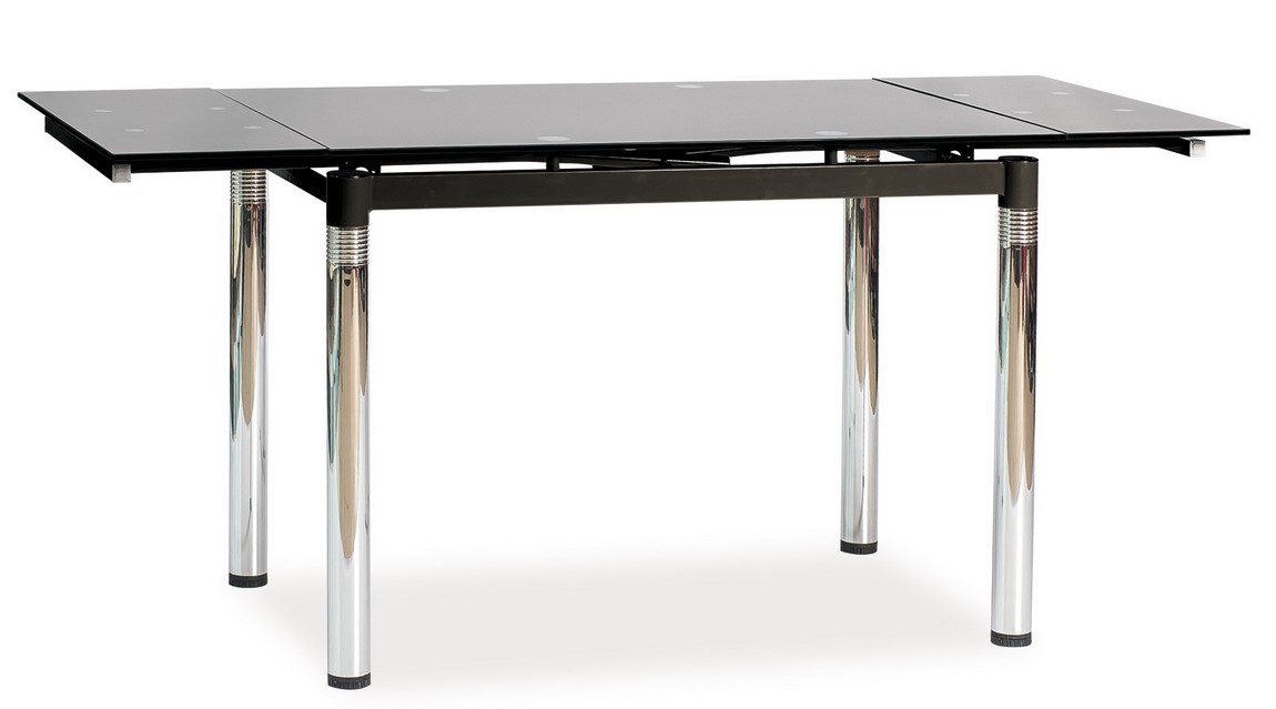 Jedálenský stôl GD-018 rozkladací čierny