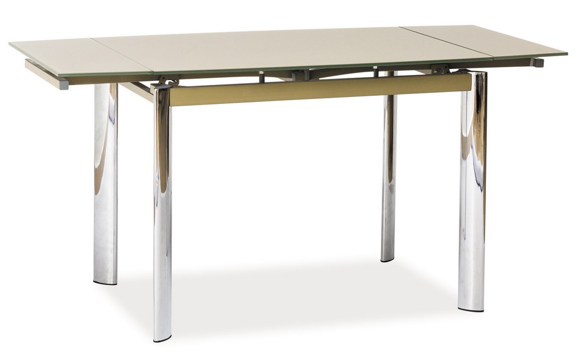 Jedálenský stôl GD-019 rozkladací tm. béžový