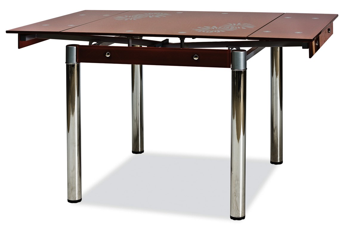 Jedálenský stôl GD-082 rozkladací hnědý