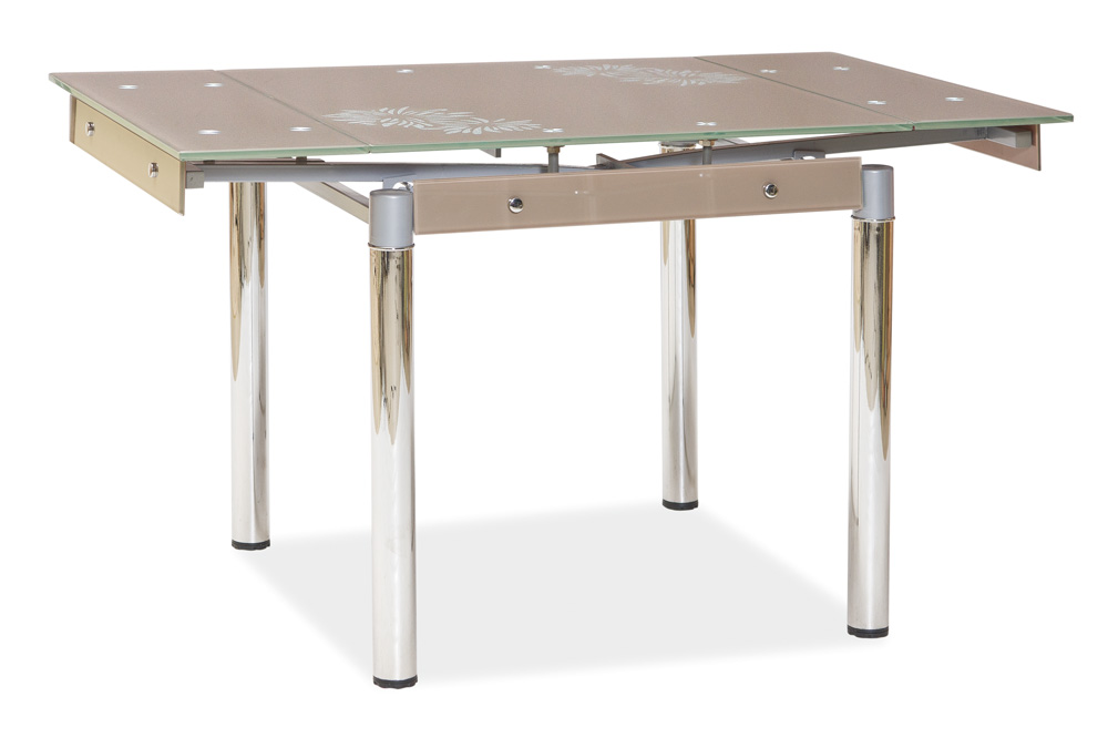 Jedálenský stôl GD-082 rozkladací tm. béžový