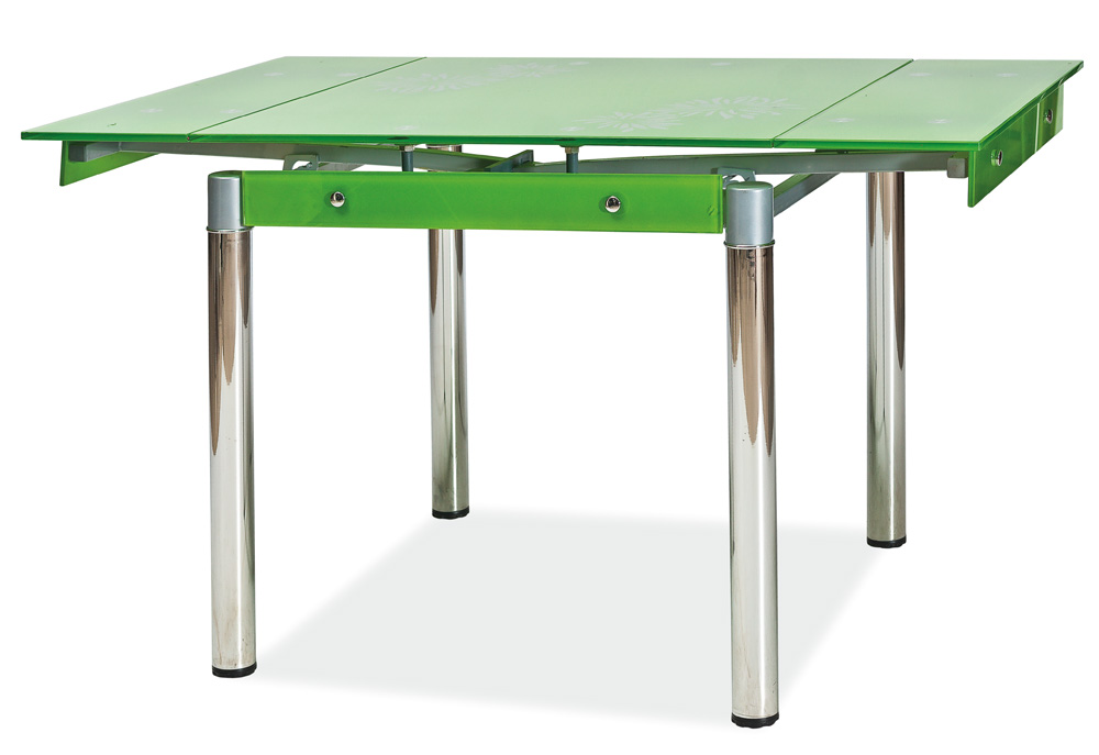 Jedálenský stôl GD-082 rozkladací zelený