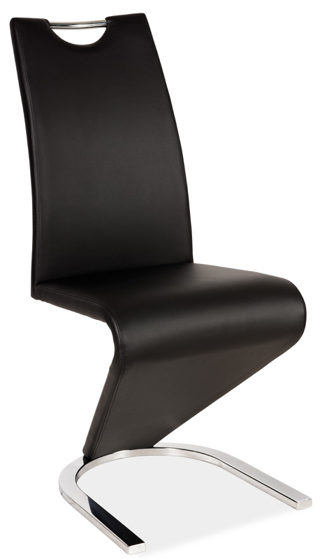 Jedálenská čalúnená stolička H-090 čierna