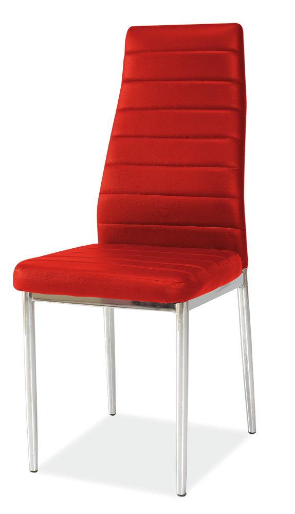 Jedálenská čalúnená stolička H-261 červená