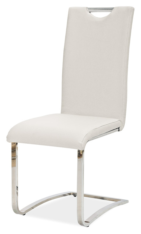 Jedálenská čalúnená stolička H-790 biela