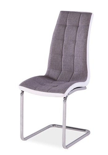 Jedálenská čalúnená stolička H-103 šedá/biela