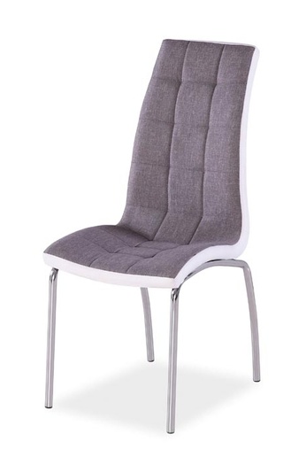 Jedálenská čalúnená stolička H-104 šedá/biela