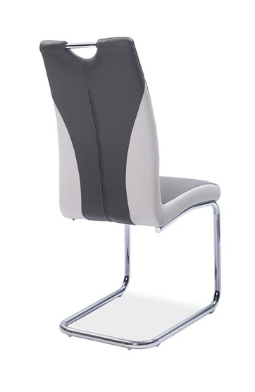 Jedálenská čalúnená stolička H-342 šedá/světlá šedá