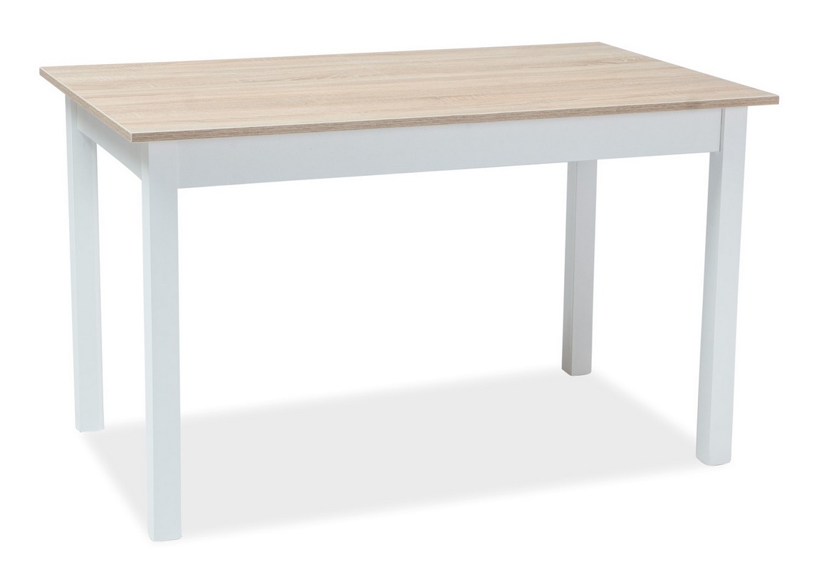 Jedálenský stôl rozkladací HORACY 100x60 biela/dub