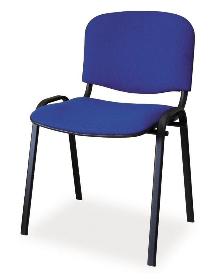 Čalunená Stolička ISO čierna/modrá