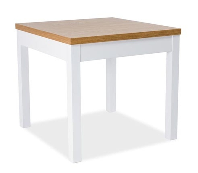 Jedálenský stôl KENT I 80x80 buk/biela