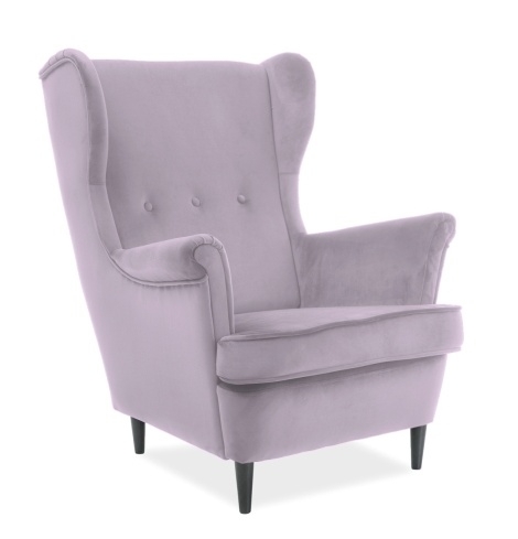 Čalúnené kreslo LORD VELVET Bluvel91/wenge