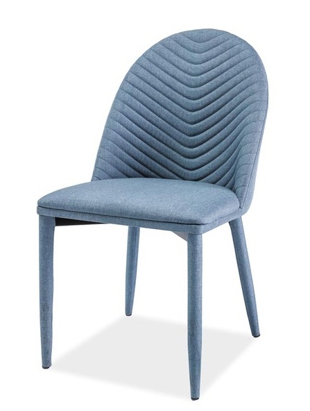 Jedálenská čalúnená stolička LUCIL denim
