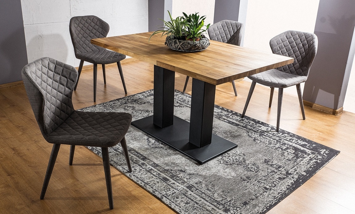 Jedálenský stôl SAURON dub masiv 120x80 cm