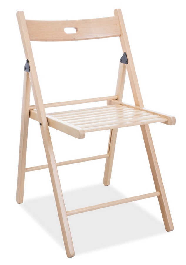 Drevená skladacia stolička SMART II natural