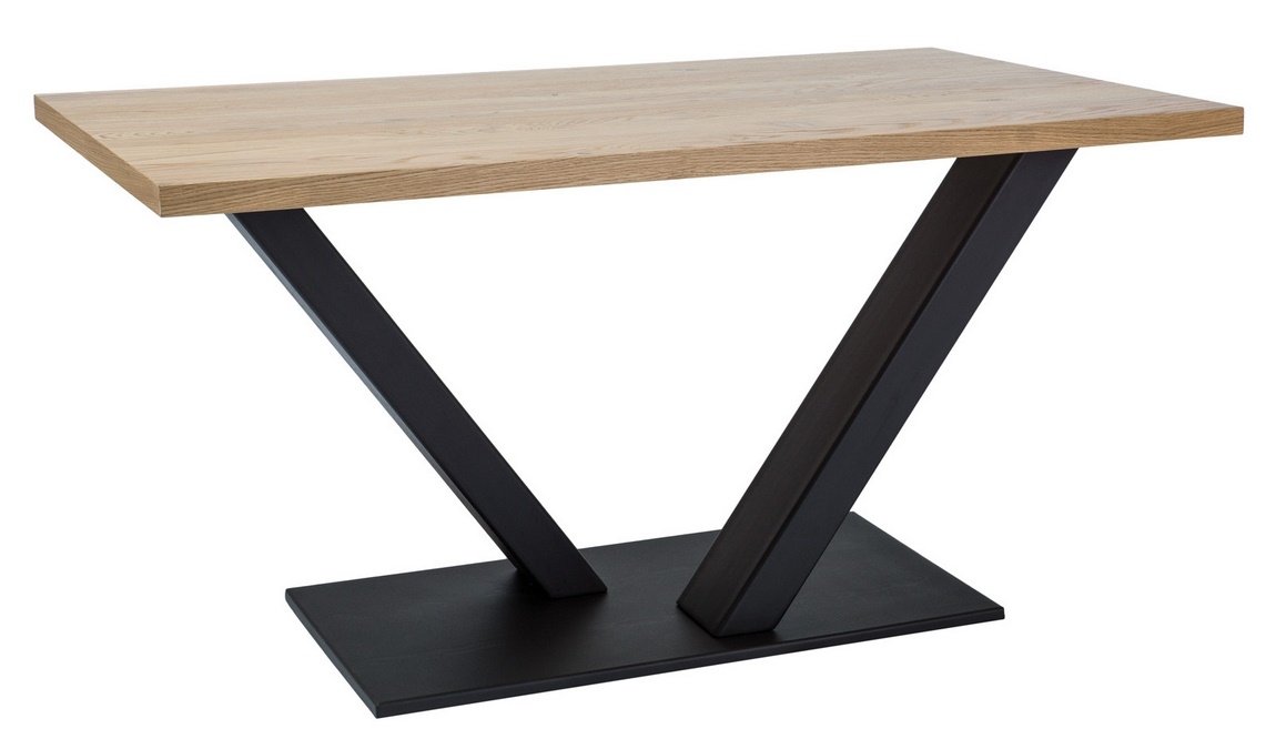 Jedálenský stôl VECTOR dub masiv 180x90 cm