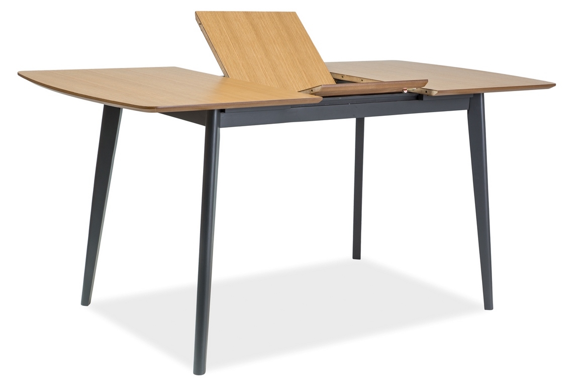 Jedálenský stôl rozkládací VITRO II 120-160 dub/grafit
